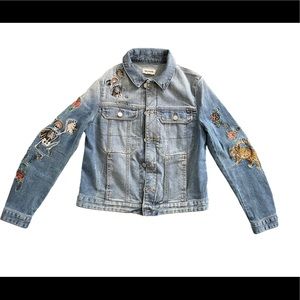 Zadig & Voltaire embroidered jean jacket size medium